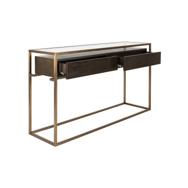 Коричневая консоль с ящиками “Хэйворд”
