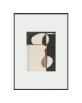 Интерьерный постер Black beige abstraction