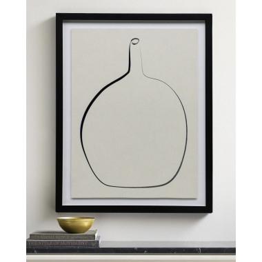 Постер “Drawing Vase” с чёрной рамой