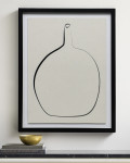 Постер “Drawing Vase” с чёрной рамой