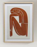 Интерьерный постер “Figure Brown”