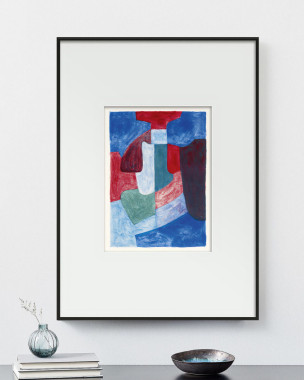 Интерьерное жикле “Bleue, verte et rouge”