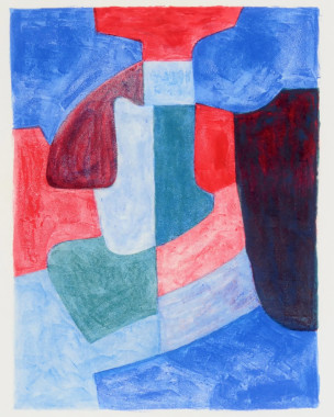 Интерьерное жикле “Bleue, verte et rouge”