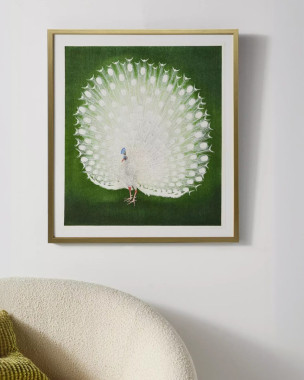 Интерьерный постер “White Peacock”