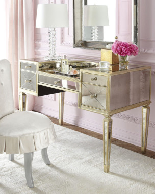 Зеркальный туалетный стол “Мелроуз”