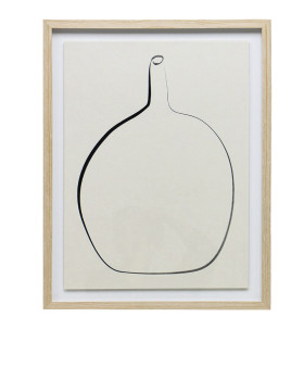 Постер “Drawing Vase” с дубовой рамой
