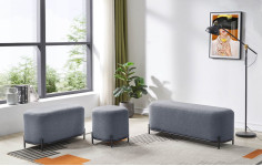 Пуф SOFA 03-4040 серый HE512-11