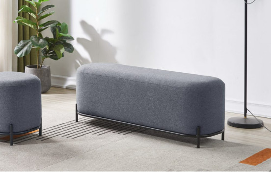 Пуф SOFA 03-40120 серый HE512-11