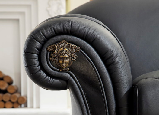 Диван Versace (2-х местный) черный