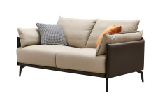 Диван ELEGANTE NAPPA SF015 (2-х местный) бежевый 6615-коричневый