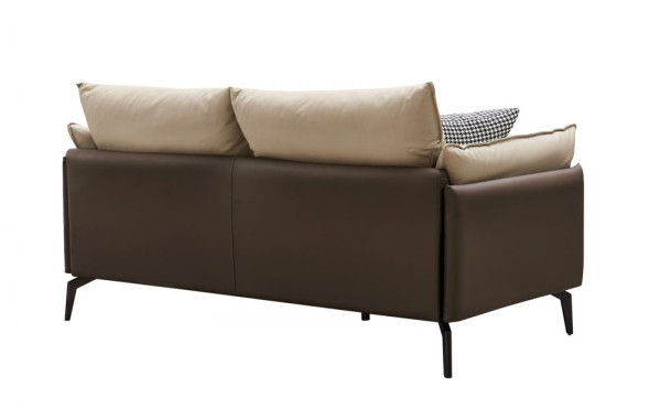 Диван ELEGANTE NAPPA SF015 (2-х местный) бежевый 6615-коричневый
