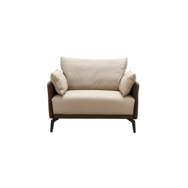 Кресло ELEGANTE NAPPA ELSF015 бежевый 6615-коричневый