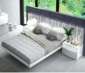 Кровать FENICIA 606 (180х200) белый/серый без ящика для белья