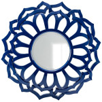 Круглое зеркало в раме Коул navy