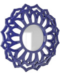 Круглое зеркало в раме Коул navy