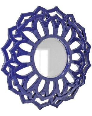 Круглое зеркало в раме Коул navy