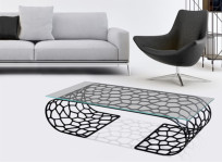 Столик Stone Slim Con Vetro Trasparente арт. P4974