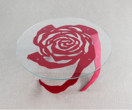 Столик Rosa Sospesa Con Vetro Trasparente арт. P4902