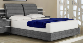 Кровать 198х203 изголовье Grey Vermont Elite Grey арт. ELBGRLT02
