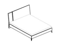 Кровать 198х203 Sirio White арт. SIBWHLT06