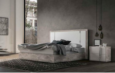 Кровать 198х203 King Size Treviso Grey арт. ERTRBWHLT02