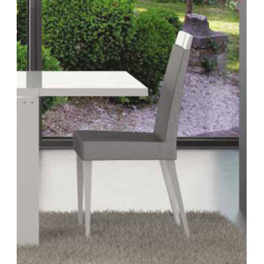 Стул люкс микрофибра серый Elegance Diamond White арт. EDDWHSD04