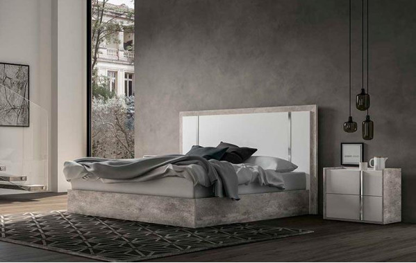 Кровать 180х203 Treviso Grey арт. ERTRBWHLT03