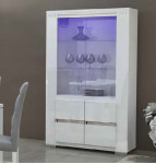 Витрина 2 двери Elegance Diamond White арт. EDDWHV201S