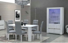 Витрина 2 двери Elegance Diamond White арт. EDDWHV201S