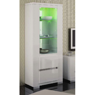 Витрина одна дверь Elegance White арт. ELDWHV101S