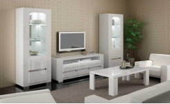 Витрина одна дверь Elegance White арт. ELDWHV101S