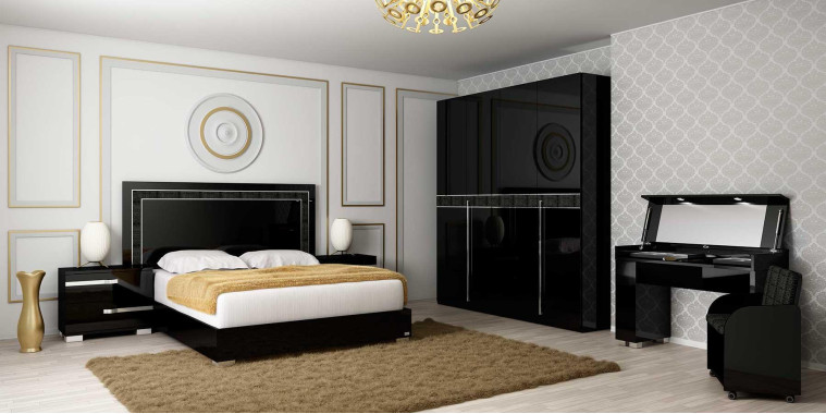 Кровать 180х203 Volare Black арт. VOBBLLT03