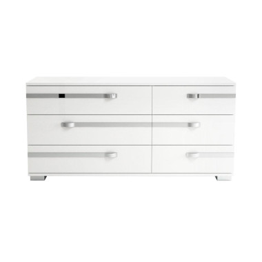 Комод двойной 6 ящиков Volare White арт. VOBWHCM01