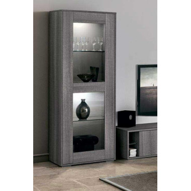 Витрина однодверная Futura Grey арт. FUDGRV101
