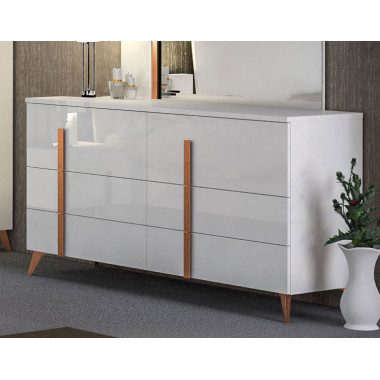 Комод 6 ящиков Vega White арт. VEBWHCM01