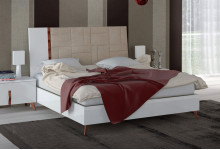 Кровать 198х203 люкс Sirio White арт. SIBWHLT02