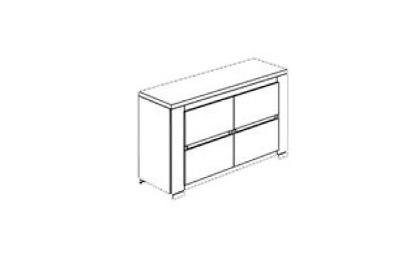 Подсветка для 2-х дверного буфета Elegance Diamond White арт. EDDWHKT06