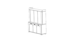 Витрина три двери с подсветкой Prestige Modern арт. PRDUMV301М