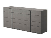 Комод двойной 8 ящиков Futura Grey арт. FUBGRCM01