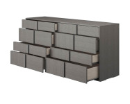 Комод двойной 8 ящиков Futura Grey арт. FUBGRCM01