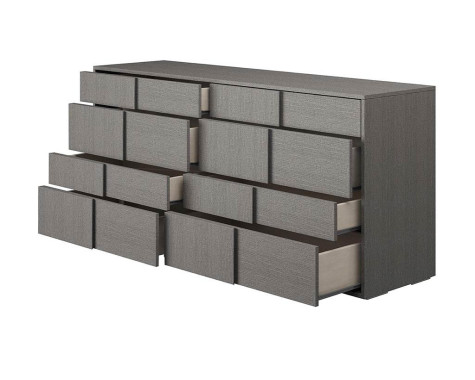 Комод двойной 8 ящиков Futura Grey арт. FUBGRCM01