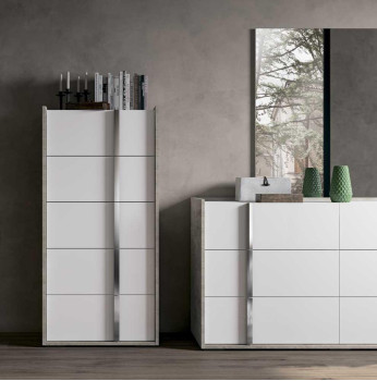 Комод 5 ящиков Treviso Grey арт. ERTRBWHCM02
