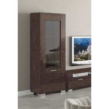 Витрина одна дверь с подсветкой Prestige Modern арт. PRDUMV101М