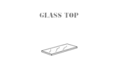 Вставка для стола со стеклом Elegance Diamond White арт. EDDWHTA09