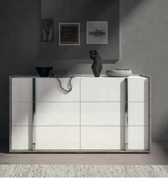 Комод 6 ящиков Treviso Grey арт. ERTRBWHCM01