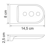 Kammel K-8369WHITE Мыльница решетка