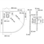 Leine 35T01 Душевой поддон