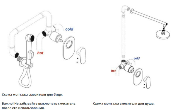Exter 1651 Смеситель для душа