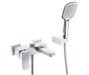 Aller 1061WHITE Смеситель для ванны с коротким изливом