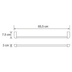 Kammel K-8330WHITE Держатель полотенец одинарный